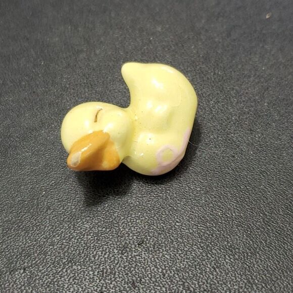 **Sale** Yellow ceramic duck brooch - Picture 3 of 7